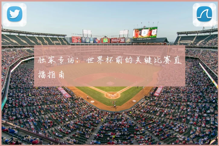 独家专访:世界杯前的关键比赛直播指南
